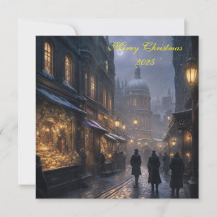 Festive Old London Christmas Card