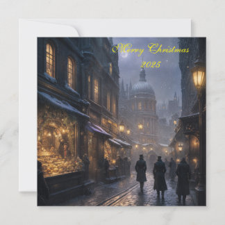 Festive Old London Christmas Card