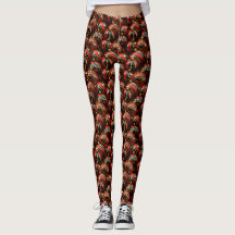 Festive Opulence - Christmas Baubles Leggings BGR