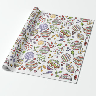 Festive Ornaments Wrapping Paper