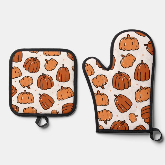 festive oven mitt set (Front)