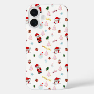 Festive Party Holiday Christmas iPhone 16 Case
