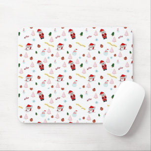 Festive Party Holiday Christmas Mouse Pad