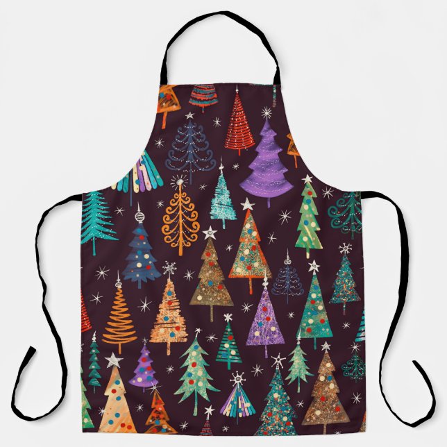 Festive pattern, Christmas and New Year decoration Apron (Front)
