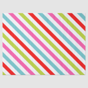 Festive Pattern – Retro Holiday Stripes Tissue Paper