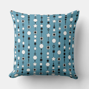 Festive pattern with string beads and jewelry star cushion