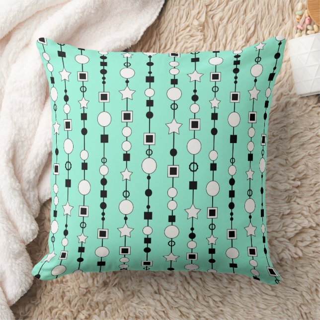 Festive pattern with string beads and jewelry star cushion (Blanket)