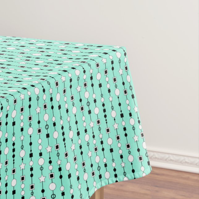 Festive pattern with string beads and jewelry star tablecloth (In Situ)