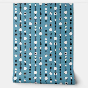 Festive pattern with string beads and jewelry star wallpaper