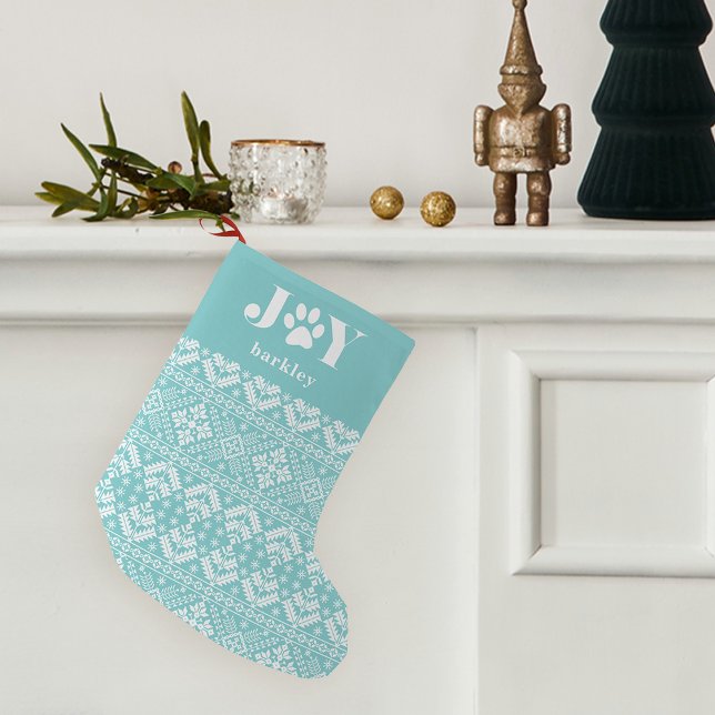 Festive Paws | Personalised Pet Small Christmas Stocking (Creator Uploaded)