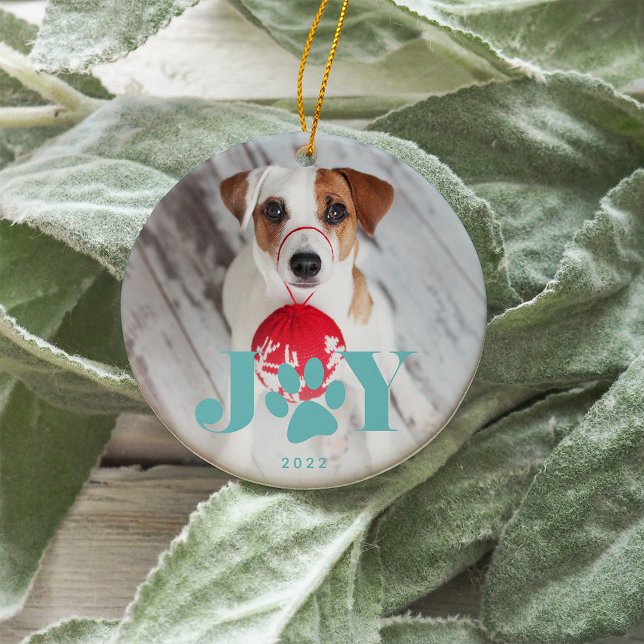 Festive Paws | Pet Photo Ceramic Tree Decoration (Creator Uploaded)