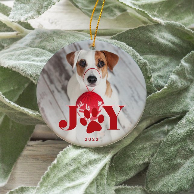 Festive Paws | Pet Photo Ceramic Tree Decoration (Creator Uploaded)
