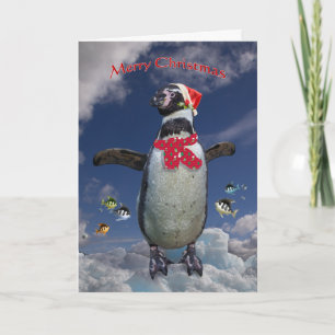 Festive Penguin Christmas Card