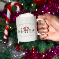 Festive personalised santa snowman christmas 