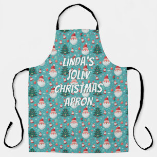 Festive Personalized Christmas Cooking Apron