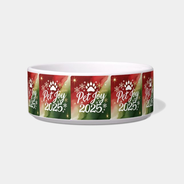 Festive Pet Personalisation Bowl (Front)