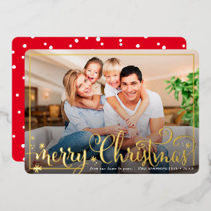 FESTIVE PHOTO FRAME calligraphy Merry Christmas