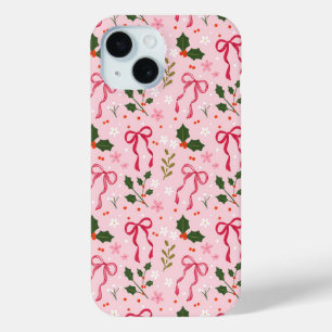Festive Pink Bow Phone Case