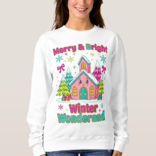 "Festive Pink Wonderland Tee" Sweatshirt