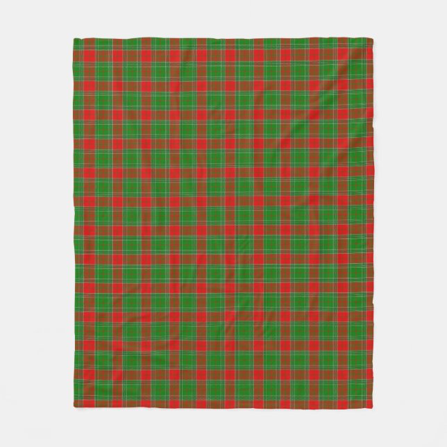 Festive plaid Christmas blanket (Front)