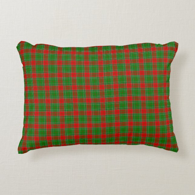 Festive plaid Christmas Decorative Cushion (Front)