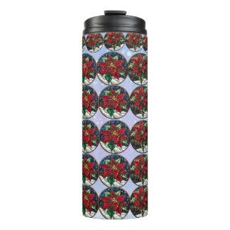 Festive Poinsettia Wonderland Travel Mug