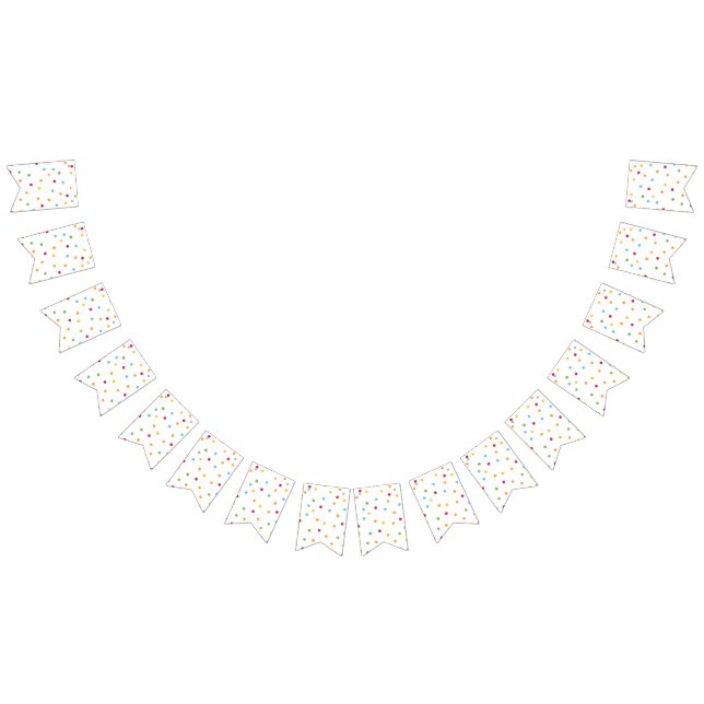 Festive Polka Dot Birthday Party Bunting (All)