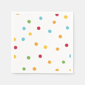Festive Polka Dot Birthday Party Napkins