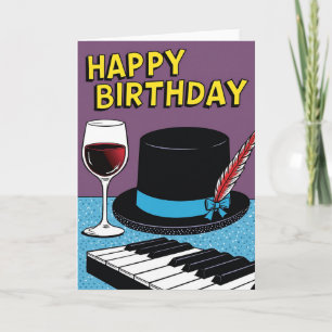 Festive Pop Art Birthday Card