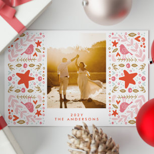 Festive Pretty Christmas Holiday Card
