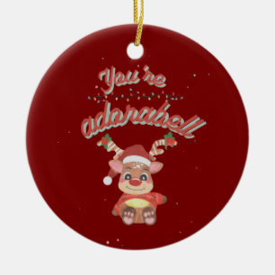 Festive Pun Ornament - Adorable Holiday Design