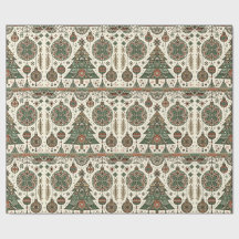 Festive Red and Green Folk Art Christmas