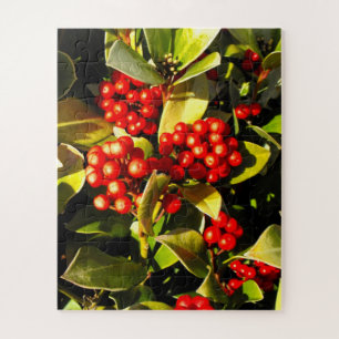 Festive red berries jigsaw puzzle