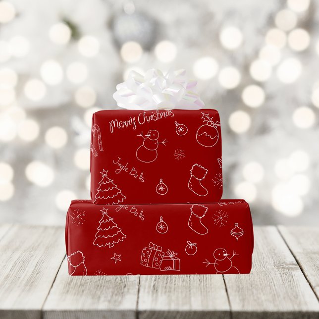 Festive Red Christmas Wrapping Paper (Creator Uploaded)
