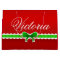 Festive Red Green Christmas Design Custom Name