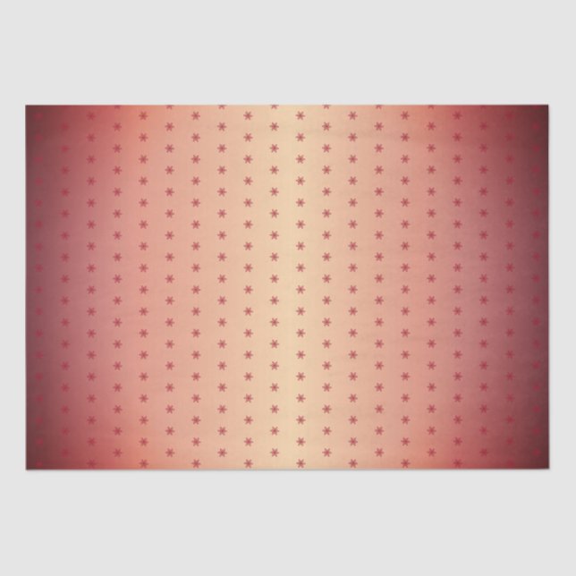 Festive Red Metallic Snowflake Pattern Christmas Tissue Paper (Front)