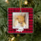 Festive Red Plaid Cat Name Christmas