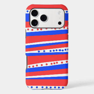 Festive Red White Blue Phone Case