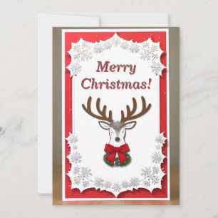 Festive Reindeer Christmas Card