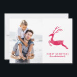Festive Reindeer christmas photo card<br><div class="desc">A christmas photo greeting card featuring a reindeer.</div>