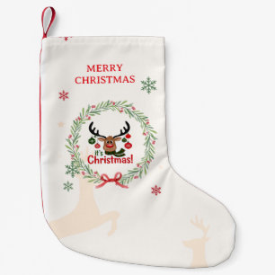 Festive Reindeer Kid’s Stocking