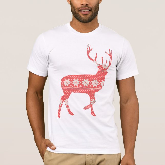 Festive Reindeer T-Shirt (Front)