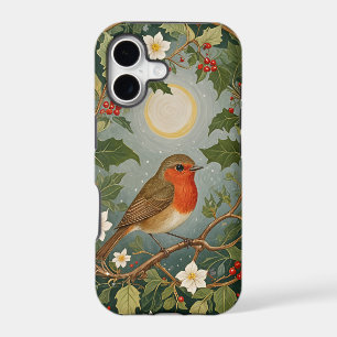 Festive Robin and Holly