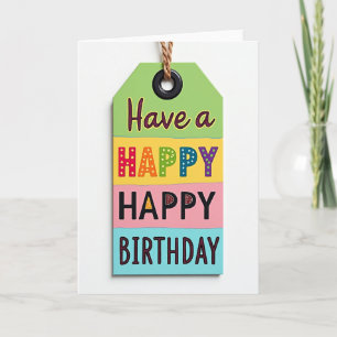 Festive Rope Birthday Card
