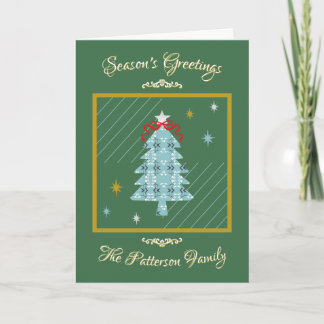 Festive Royal Botanical Special Edition Green Holiday Card