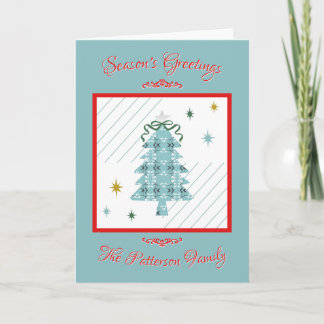 Festive Royal Botanical Special Edition Red Folded Holiday Card