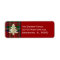 Festive Royal Stewart Plaid Christmas Labels