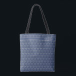 Festive Rustic Hanukkah Menorah Pattern Tote Bag<br><div class="desc">Festive Rustic Hanukkah Menorah Pattern Tote Bag with a cute pattern of festive menorahs on a subtle holiday blue background and space for your name or monogram. Use this adorable tote for all your Hanukkah shopping or give it as a delightful gift!</div>