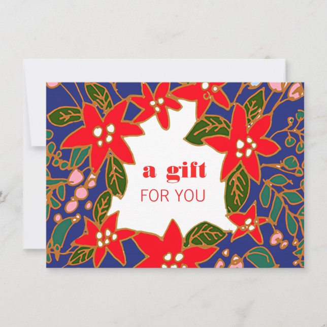 Festive Salon and Spa Holiday Gift Certificate (Front)