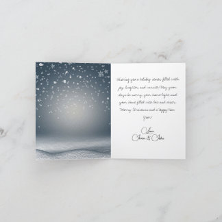 Festive Santa and Friends Christmas Card